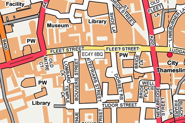 EC4Y 8BQ map - OS OpenMap – Local (Ordnance Survey)
