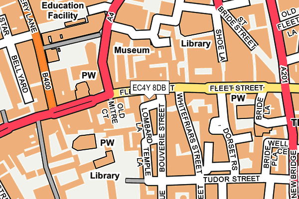 EC4Y 8DB map - OS OpenMap – Local (Ordnance Survey)