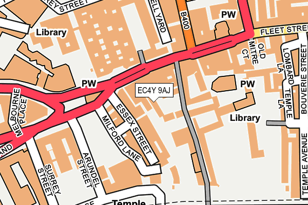 EC4Y 9AJ map - OS OpenMap – Local (Ordnance Survey)