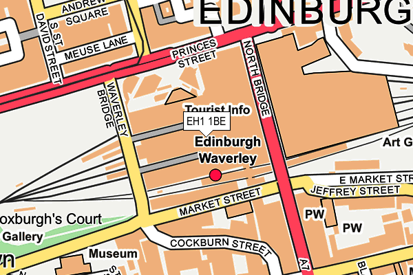 EH1 1BE map - OS OpenMap – Local (Ordnance Survey)