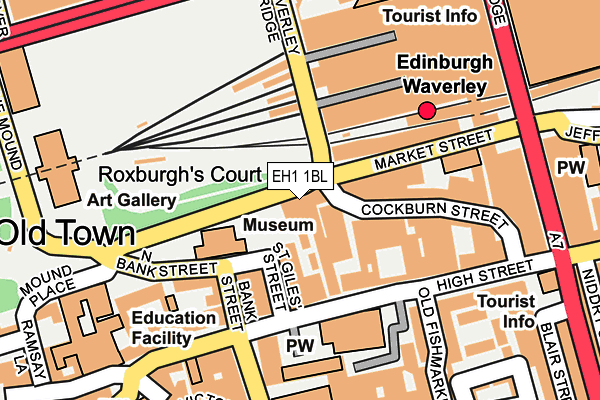 EH1 1BL map - OS OpenMap – Local (Ordnance Survey)