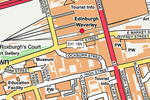 EH1 1BN map - OS OpenMap – Local (Ordnance Survey)