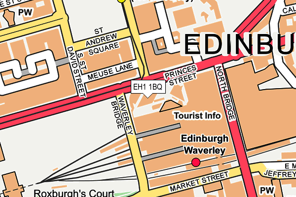 EH1 1BQ map - OS OpenMap – Local (Ordnance Survey)