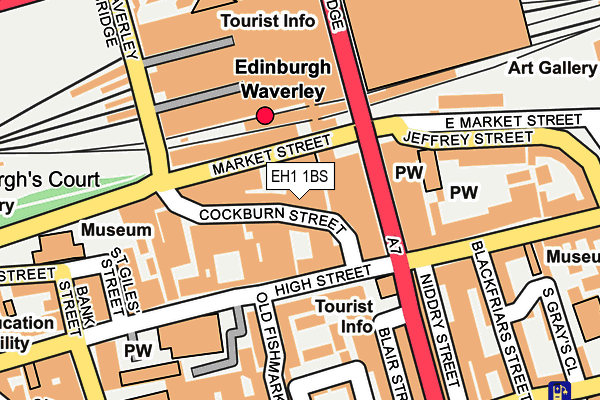 EH1 1BS map - OS OpenMap – Local (Ordnance Survey)