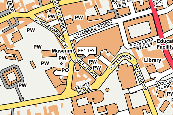 EH1 1EY map - OS OpenMap – Local (Ordnance Survey)