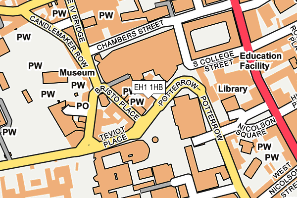 EH1 1HB map - OS OpenMap – Local (Ordnance Survey)