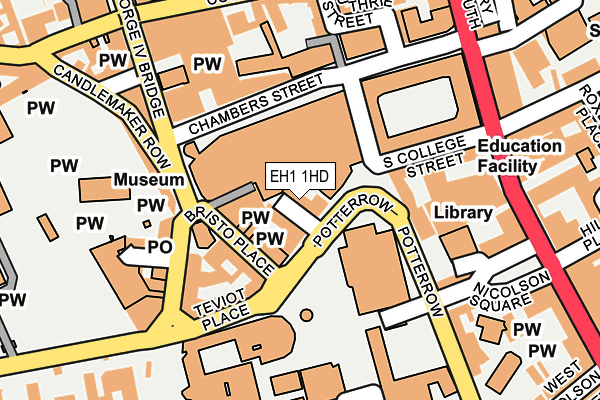 EH1 1HD map - OS OpenMap – Local (Ordnance Survey)