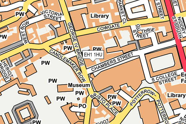 EH1 1HU map - OS OpenMap – Local (Ordnance Survey)