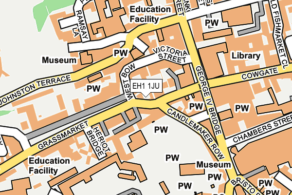 EH1 1JU map - OS OpenMap – Local (Ordnance Survey)