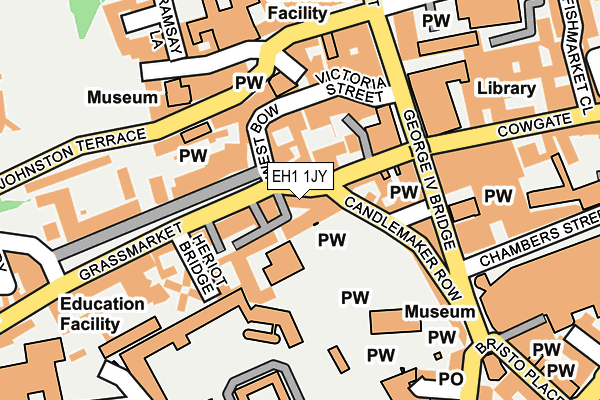 EH1 1JY map - OS OpenMap – Local (Ordnance Survey)