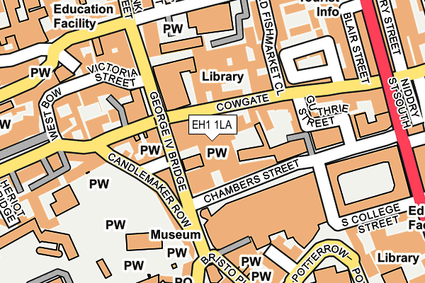 EH1 1LA map - OS OpenMap – Local (Ordnance Survey)