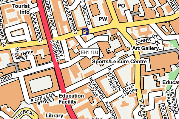 EH1 1LU map - OS OpenMap – Local (Ordnance Survey)