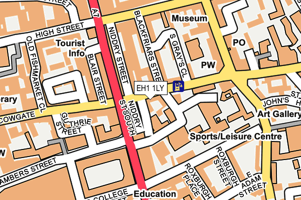 EH1 1LY map - OS OpenMap – Local (Ordnance Survey)