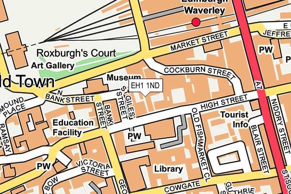 EH1 1ND map - OS OpenMap – Local (Ordnance Survey)