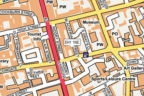 EH1 1NE map - OS OpenMap – Local (Ordnance Survey)