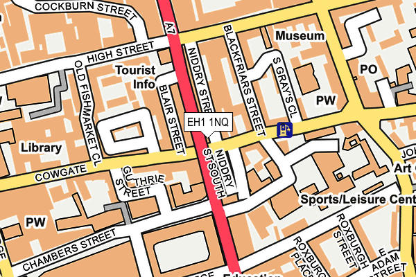 EH1 1NQ map - OS OpenMap – Local (Ordnance Survey)