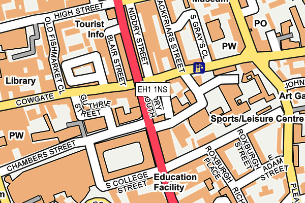 EH1 1NS map - OS OpenMap – Local (Ordnance Survey)