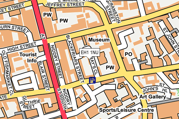 EH1 1NU map - OS OpenMap – Local (Ordnance Survey)