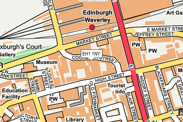 EH1 1NY map - OS OpenMap – Local (Ordnance Survey)