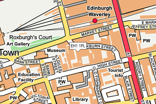 EH1 1PL map - OS OpenMap – Local (Ordnance Survey)