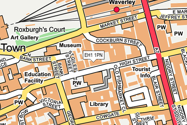 EH1 1PN map - OS OpenMap – Local (Ordnance Survey)