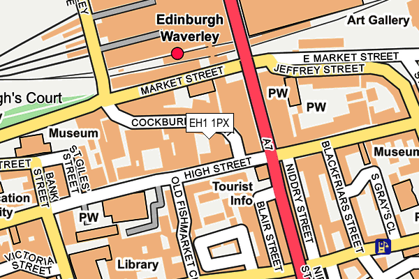 EH1 1PX map - OS OpenMap – Local (Ordnance Survey)