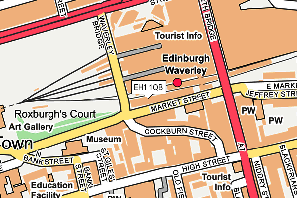 EH1 1QB map - OS OpenMap – Local (Ordnance Survey)