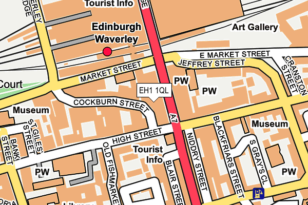 EH1 1QL map - OS OpenMap – Local (Ordnance Survey)