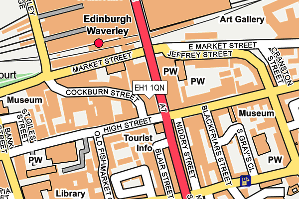 EH1 1QN map - OS OpenMap – Local (Ordnance Survey)