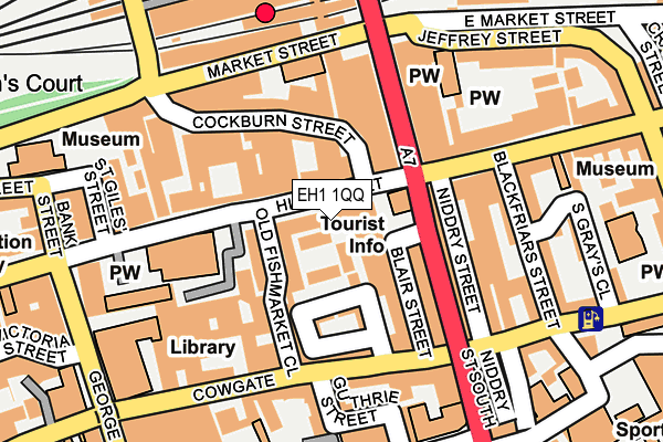 EH1 1QQ map - OS OpenMap – Local (Ordnance Survey)