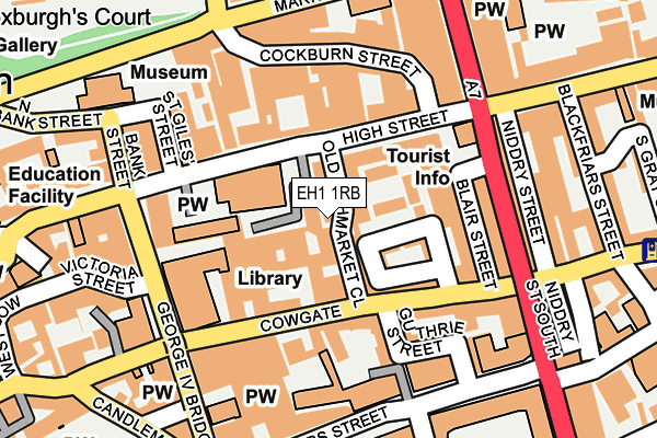 EH1 1RB map - OS OpenMap – Local (Ordnance Survey)