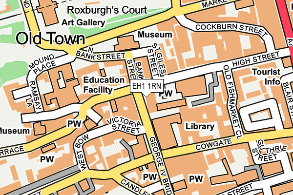 EH1 1RN map - OS OpenMap – Local (Ordnance Survey)