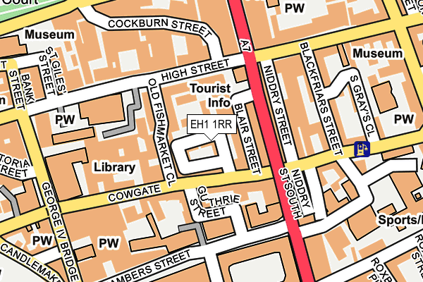 EH1 1RR map - OS OpenMap – Local (Ordnance Survey)