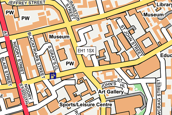 EH1 1SX map - OS OpenMap – Local (Ordnance Survey)