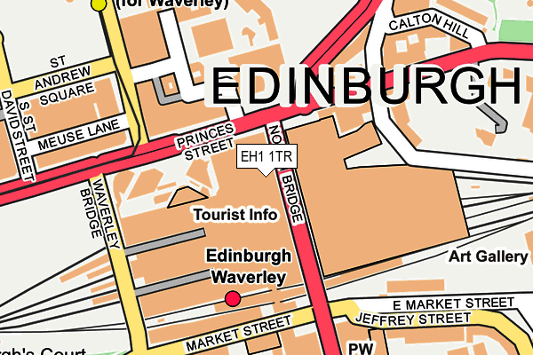 EH1 1TR map - OS OpenMap – Local (Ordnance Survey)