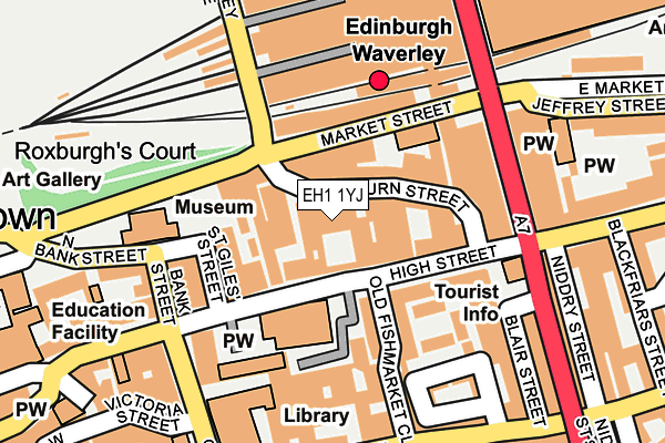 EH1 1YJ map - OS OpenMap – Local (Ordnance Survey)