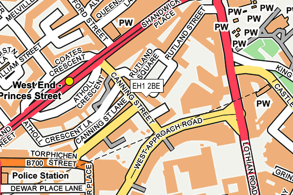 EH1 2BE map - OS OpenMap – Local (Ordnance Survey)