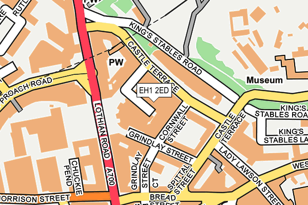 EH1 2ED map - OS OpenMap – Local (Ordnance Survey)