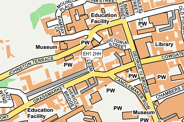 EH1 2HH map - OS OpenMap – Local (Ordnance Survey)