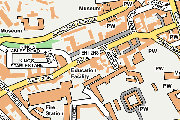 EH1 2HS map - OS OpenMap – Local (Ordnance Survey)