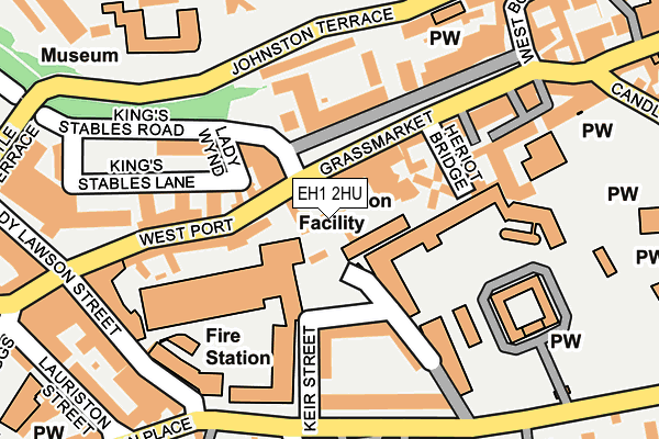 EH1 2HU map - OS OpenMap – Local (Ordnance Survey)