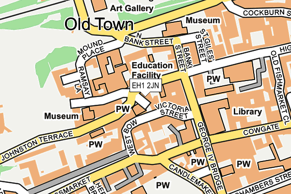 EH1 2JN map - OS OpenMap – Local (Ordnance Survey)