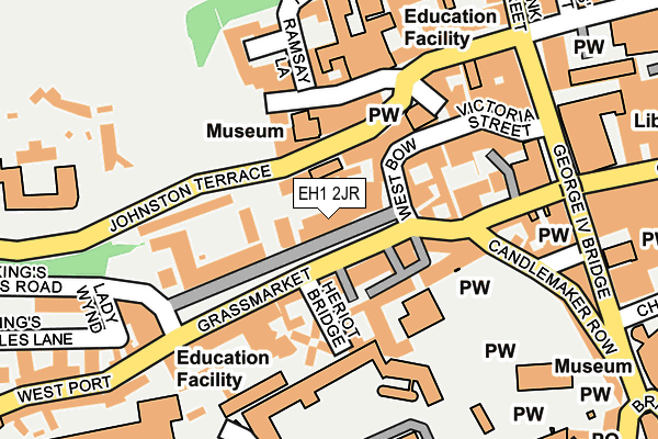 EH1 2JR map - OS OpenMap – Local (Ordnance Survey)