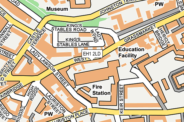 EH1 2LD map - OS OpenMap – Local (Ordnance Survey)