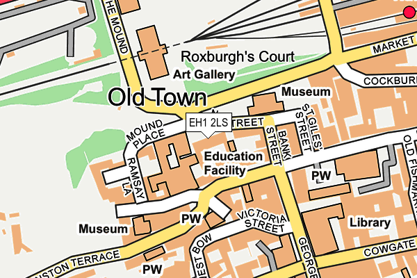 EH1 2LS map - OS OpenMap – Local (Ordnance Survey)