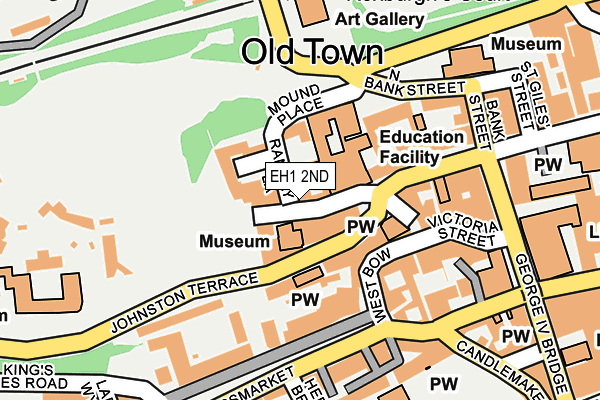 EH1 2ND map - OS OpenMap – Local (Ordnance Survey)