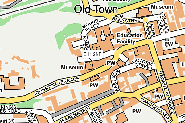 EH1 2NF map - OS OpenMap – Local (Ordnance Survey)