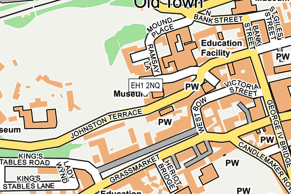 EH1 2NQ map - OS OpenMap – Local (Ordnance Survey)