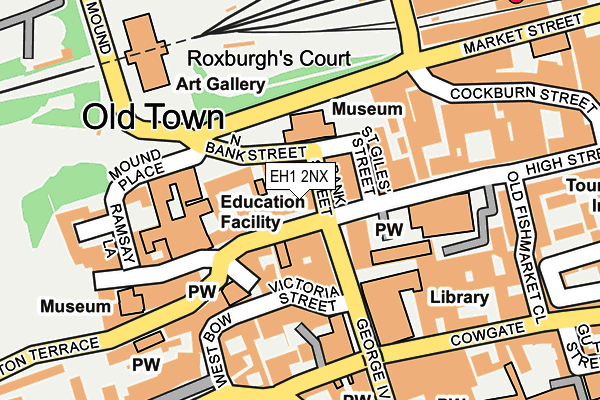 EH1 2NX map - OS OpenMap – Local (Ordnance Survey)