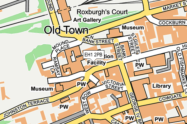 EH1 2PB map - OS OpenMap – Local (Ordnance Survey)